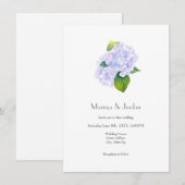 Waterverf Hydrangeas Kaart (Voorkant / Achterkant)