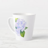 Waterverf Hydrangeas Latte Mok (Linkerhoek)