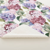 Waterverf Hydrangeas Sherpa Deken (3/4)