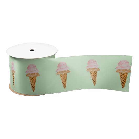 Waterverf Ice Cream Lint (mint groen) (Spoel)