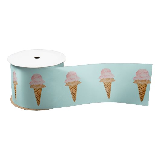 Waterverf Ice Cream Lint (turkoois) (Spoel)