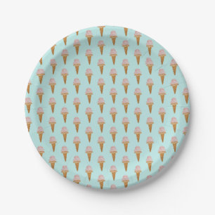 Waterverf Ice Cream Paper Bord (turkoois)