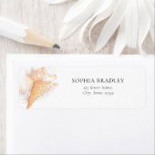 Waterverf Ice Cream Return-adres Etiket (Insitu)