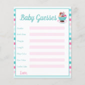 Waterverf Ice Cream Sundae Baby gist Flyer (Voorkant)