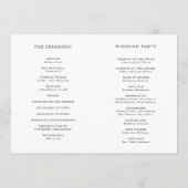 Waterverf Icon Trouwdag Tijdlijn & Ceremonie Programma (Achterkant)