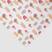 Waterverf Ijs & Popsicles Popcorn Tissuepapier (Detail)