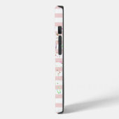 Waterverf ijscrème, macroonen, roze strips Case-Mate iPhone case (Achterkant / Links)