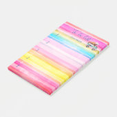 Waterverf ijscrème, strips om lijst op te stellen post-it® notes (Schuin)