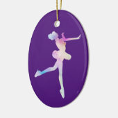 Waterverf ijsschaatsen keramisch ornament (Links)