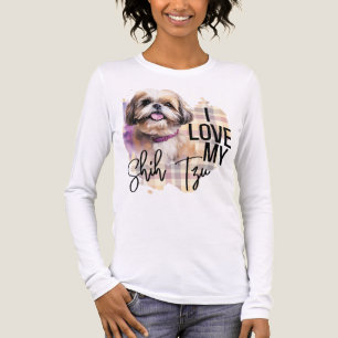 WATERVERF IK HOU VAN MIJN SHIH TZU HOND Tri-Blend SHIRT