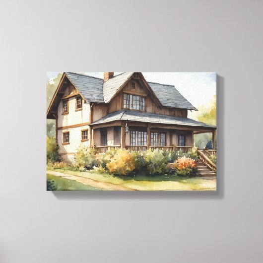 Waterverf Illustratie Art#8 Canvas Print (Voorkant)