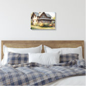 Waterverf Illustratie Art#8 Canvas Print (Insitu (Slaapkamer))
