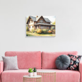Waterverf Illustratie Art#8 Canvas Print (Insitu (Woonkamer))