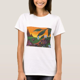 Waterverf Illustratie Butterfly Fantasy World T-shirt