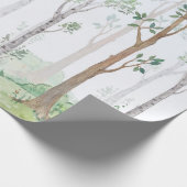 Waterverf illustratie — Fairy forest. Kinderen Cadeaupapier (Hoek)