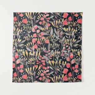 waterverf illustratie naadloze patroonbloemen m wandkleed