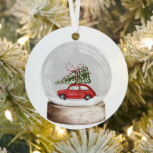 waterverf illustratie van een kerst sneeuw wereldb