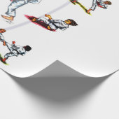 waterverf illustreert de diversiteit van karate do cadeaupapier (Hoek)