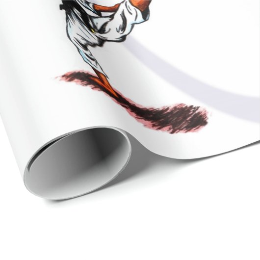 waterverf illustreert de diversiteit van karate do cadeaupapier (Rol Hoek)