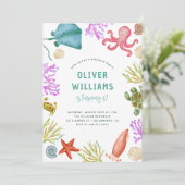 Waterverf in de Zee Kaart (Staand voorkant)