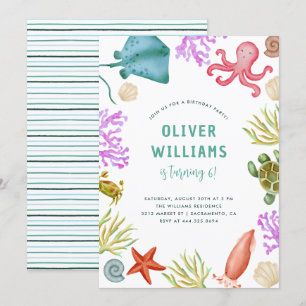 Waterverf in de Zee Kaart