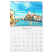 Waterverf - indrukken in italië kalender (Jan 2026)