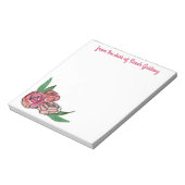 Waterverf & Ink Bloemen Aangepast Notitieblok (Gedraaid)