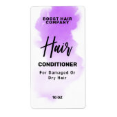 Waterverf Ink Paars Conditioner Labels (Voorkant)
