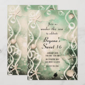 Waterverf Inkt plashlijfolie onder het Zee 16 Kaart (Voorkant / Achterkant)