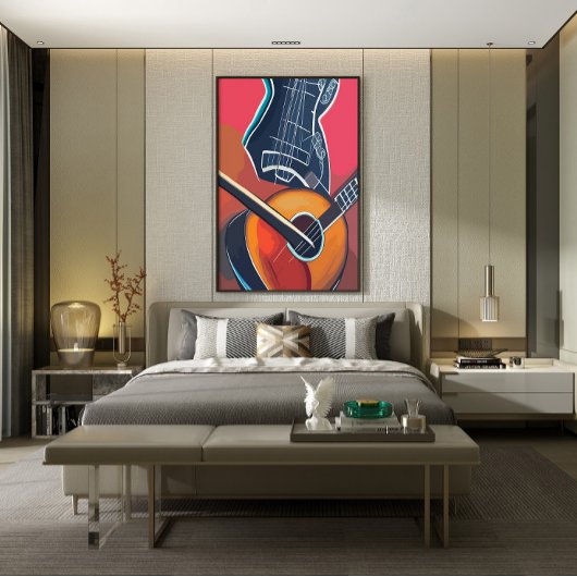 Waterverf-instrumenten Poster