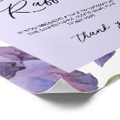 Waterverf Iris Floral Spring Diaper Raffle Poster (Hoek)