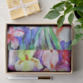 Waterverf Iris-weefselpapier Tissuepapier (Geschenk)