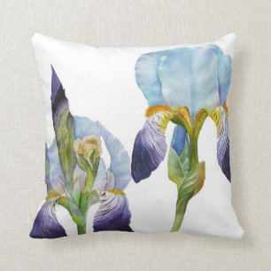 Waterverf Irises Kussen