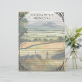 Waterverf Irish Countryside Looseleaf Note Sheet (Staand voorkant)