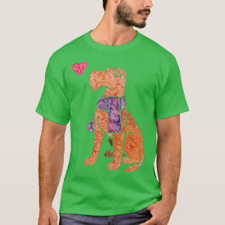 Waterverf Irish Terrier T-shirt