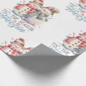 Waterverf is het seizoen om te bevriezen cadeaupapier (Hoek)