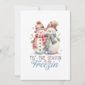 Waterverf is het seizoen om te bevriezen kaart (Voorkant)