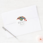 Waterverf Italiaans eten Dat is Liefde Geschenken Ronde Sticker (Envelop)