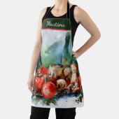Waterverf Italiaanse Cuisine Custom Schort (Insitu)