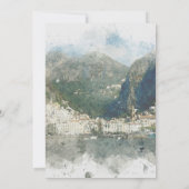 waterverf Italië Moderne huwelijksuitnodiging Amal Kaart (Achterkant)