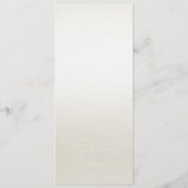 Waterverf Ivoor Blauw Bloemen Bruiloft Menu (Achterkant)