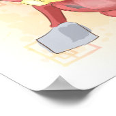 Waterverf jaar van de paarden, Samurai Poster (Hoek)