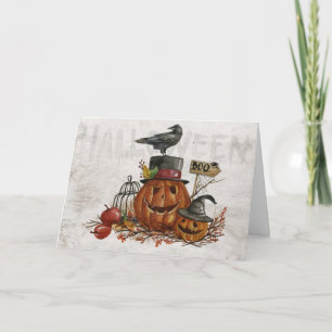 Waterverf Jack-O-Lantern Kaart