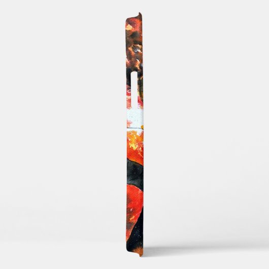 Waterverf Japanse mazelboomkunst Case-Mate iPhone Case (Achterkant / Rechts)