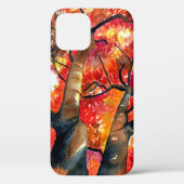 Waterverf Japanse mazelboomkunst Case-Mate iPhone Case (Achterkant)