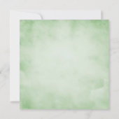 Waterverf Jasmine en Greenery Rehearsal Dinner Kaart (Achterkant)