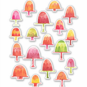 Waterverf Jellies Food Art Sticker