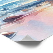 Waterverf Jesus Art Poster (Hoek)