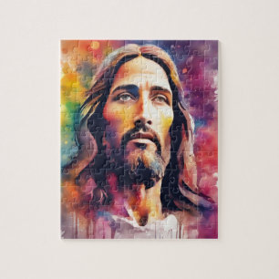 Waterverf Jesus Legpuzzel