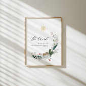 Waterverf Johannes 1:!4 Kerst poster